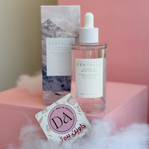 آمپول کنترل و کوچک کننده منافذ سنتلا ماداگاسکار اسکین 1004 (SKIN1004 MADAGASCAR CENTELLA POREMIZING FRESH AMPOULE